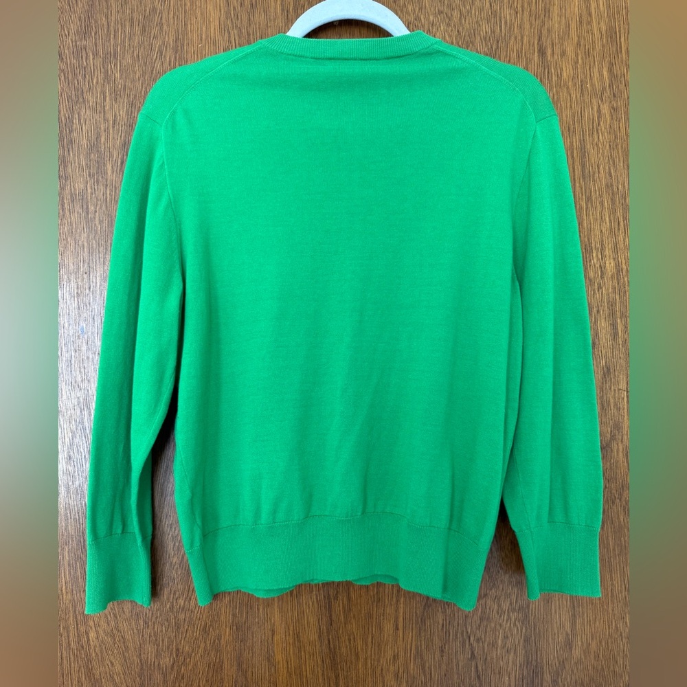 J. Crew Kelly Green Button-Front Cardigan - Picture 2 of 5